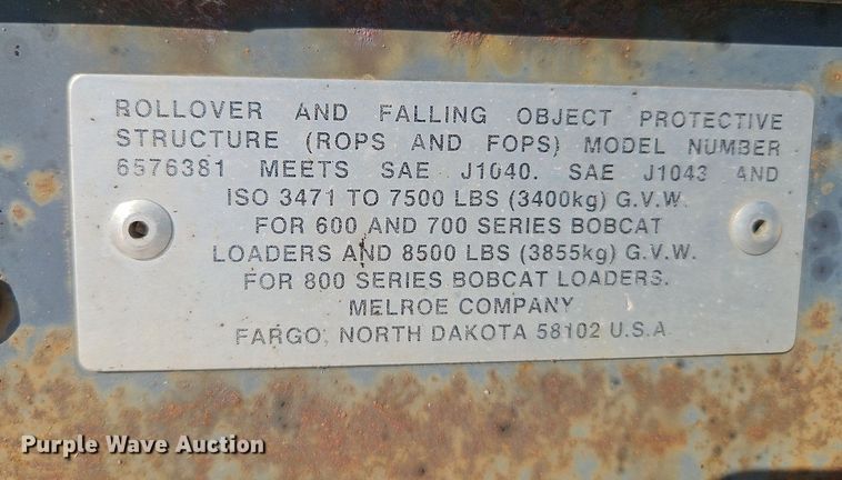 image for item DP2451 1993 Bobcat 7753  skid steer loader