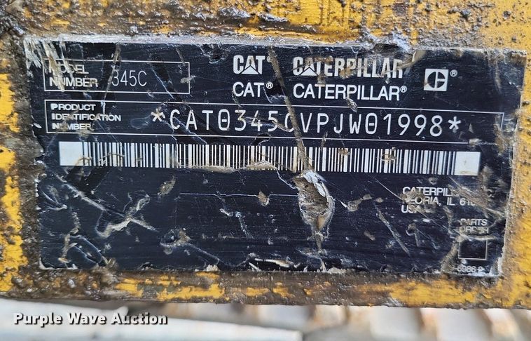 image for item DP5286 2007 Caterpillar 345C L excavator
