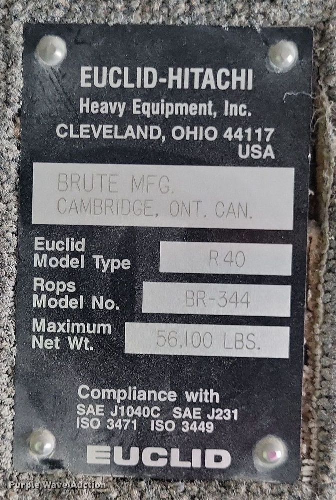 image for item DP5288 1997 Euclid  R40 haul truck