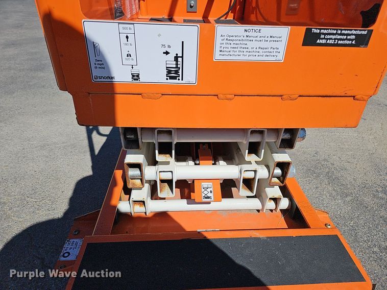 image for item DQ1179 2016 Snorkel S3008P  scissor lift