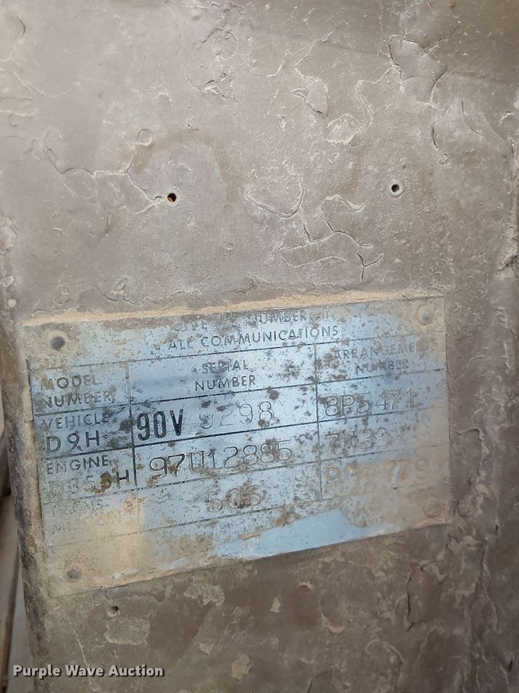 image for item DQ1181 1980 Caterpillar D9H  dozer