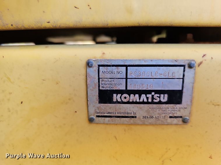image for item DQ1183 1997 Komatsu PC300LC-6LC  excavator