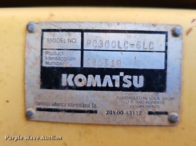 image for item DQ1183 1997 Komatsu PC300LC-6LC  excavator
