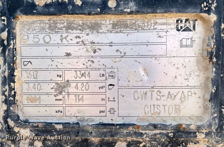 image for item DQ2201 2016 Caterpillar 950M  wheel loader