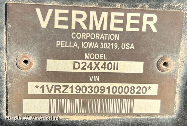 image for item DQ2209 2009 Vermeer D24X40 Series II directional boring unit