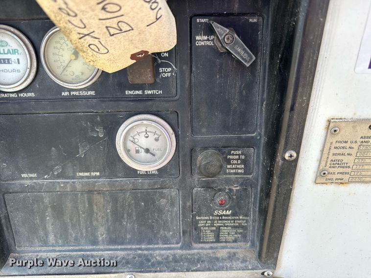 image for item DQ7375 Sullair 375DPO-CAT  air compressor