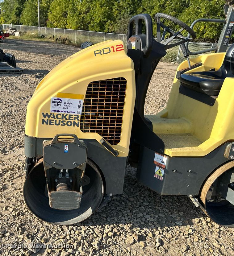 image for item DQ7376 Wacker Neuson RD12  double drum vibratory roller