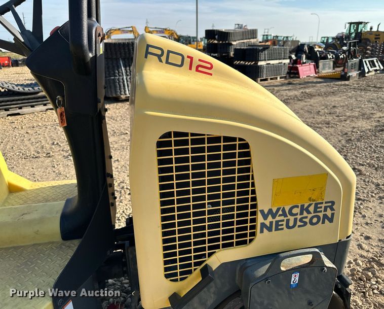 image for item DQ7376 Wacker Neuson RD12  double drum vibratory roller