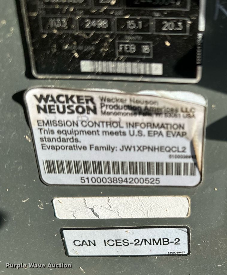 image for item DQ7376 Wacker Neuson RD12  double drum vibratory roller