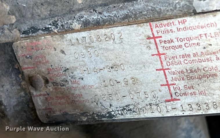 image for item DS2434 1994 White GMC WG  dump truck