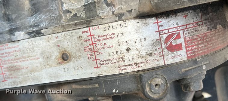 image for item DS2434 1994 White GMC WG  dump truck