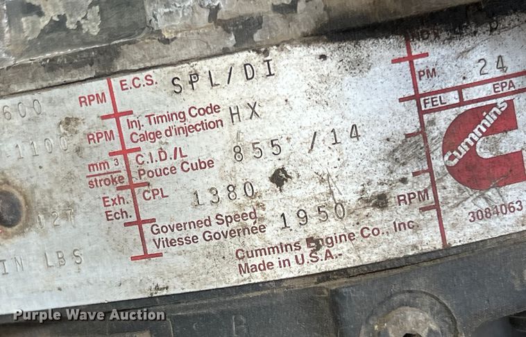 image for item DS2434 1994 White GMC WG  dump truck