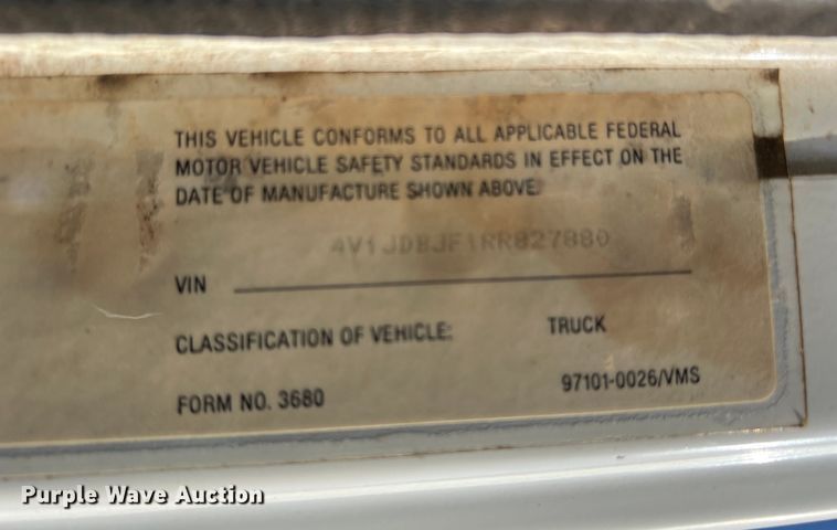 image for item DS2434 1994 White GMC WG  dump truck
