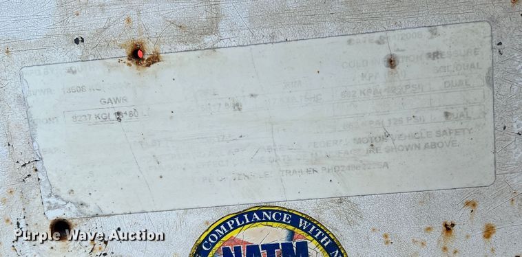 image for item DS2435 2008 Southwest Goosneck PHD2498222EA  equipment trailer