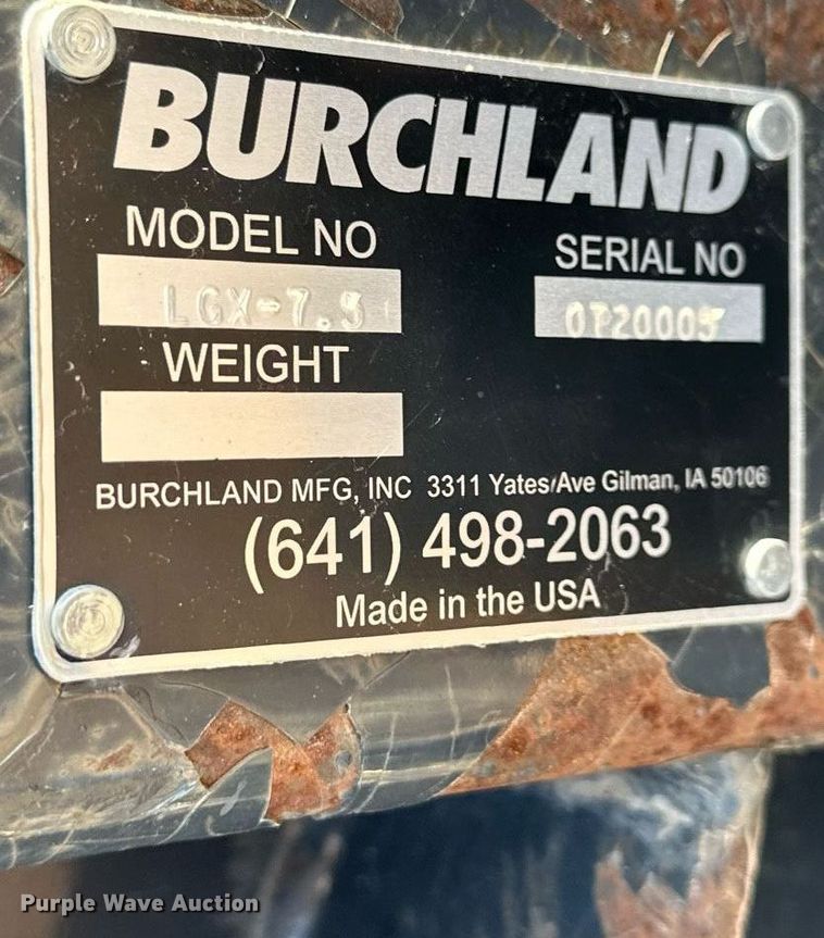 image for item DV1022 Burchland LGX  skid steer laser grader