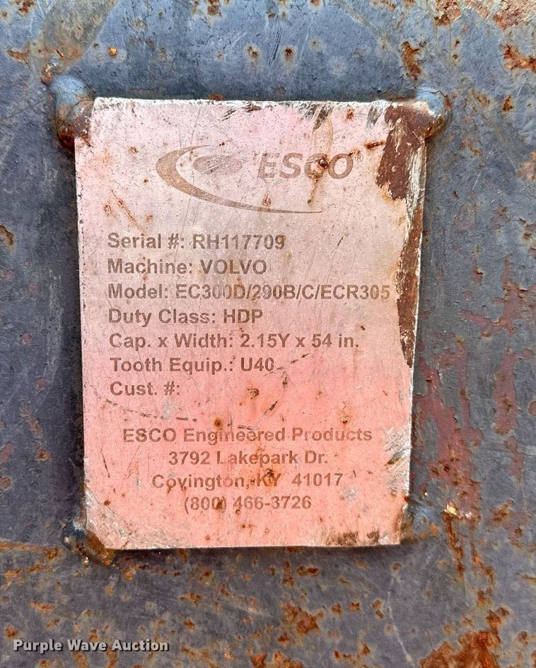 image for item DW2759 Esco  excavator bucket