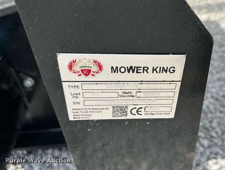 image for item DW2769 2023 Mower King ECSSCT72  skid steer trencher