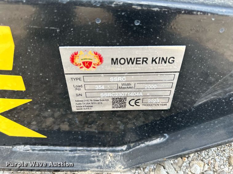 image for item DW2775 2023 Mower King SSRC  skid steer rotary mower