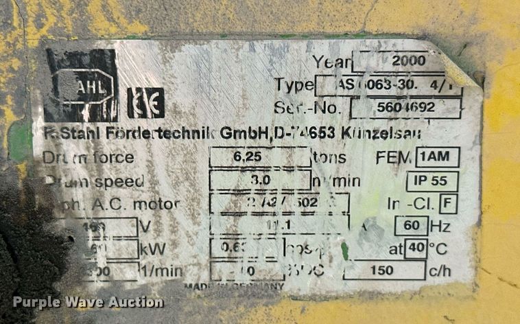 image for item ID9385 (3) Hoists