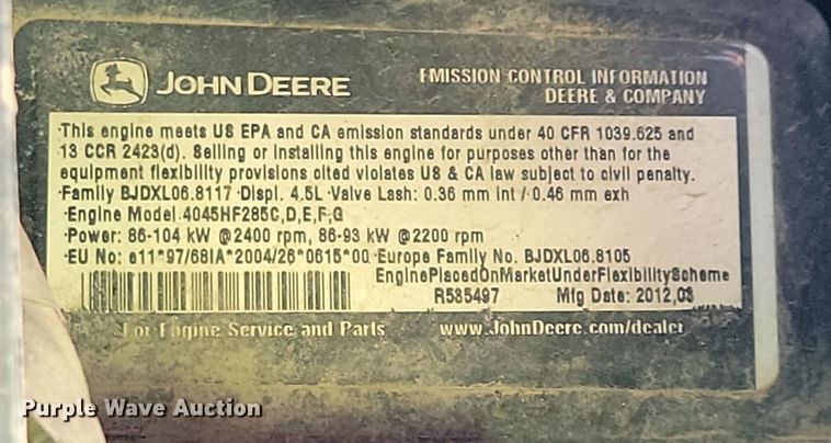 image for item IQ9943 2012 Genie GTH1056  telehandler