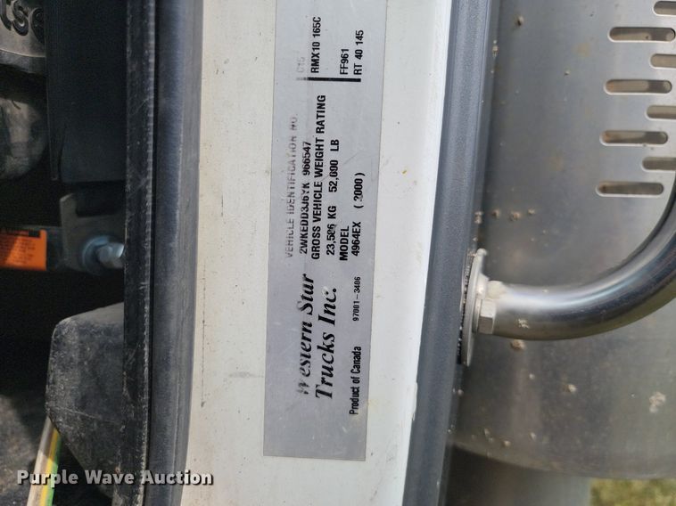 image for item JE9520 2000 Western star 4900 dump truck