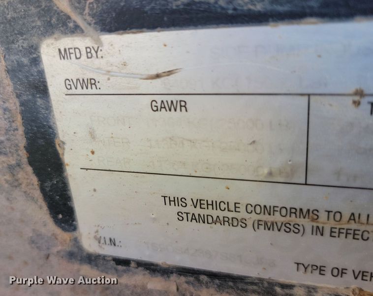 image for item JW9590 Side Dump IND. DS42CEM1R2R11  side dump trailer