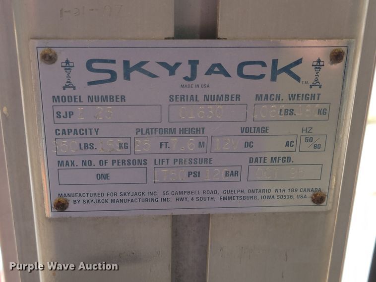 image for item JW9620 (2) vertical lifts