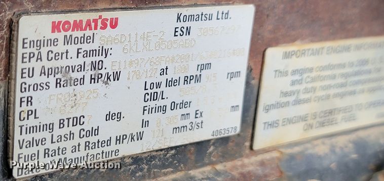 image for item JW9627 2007 Komatsu D61PX-15  dozer