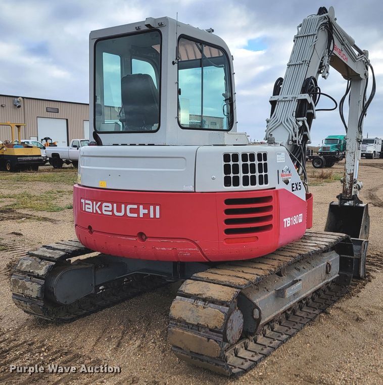 image for item JW9628 2012 Takeuchi TB180 FR EX5  mini excavator
