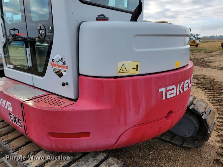 image for item JW9628 2012 Takeuchi TB180 FR EX5  mini excavator