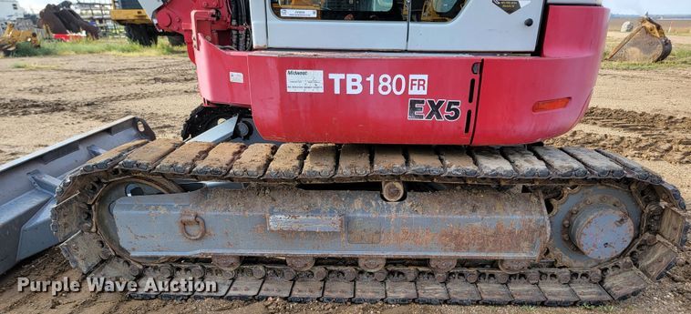 image for item JW9628 2012 Takeuchi TB180 FR EX5  mini excavator