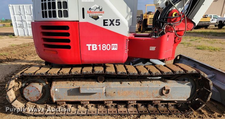 image for item JW9628 2012 Takeuchi TB180 FR EX5  mini excavator