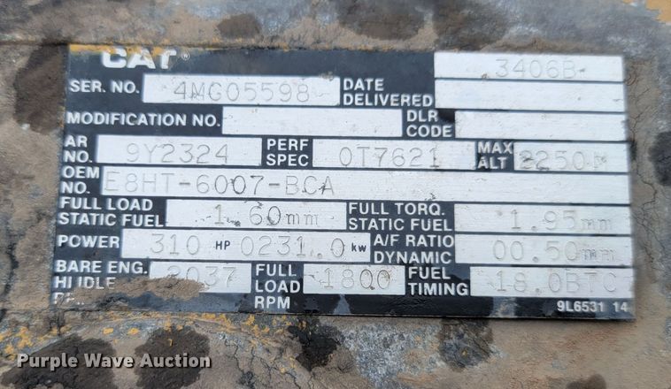 image for item JW9642 Caterpillar 3406B  engine