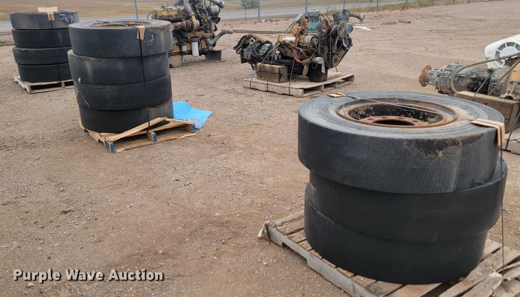 image for item JW9643 (11) C11 9.00-20 tires and wheels