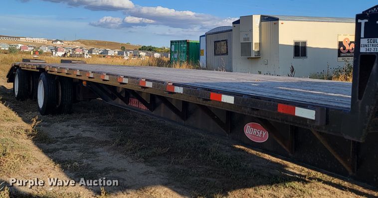 image for item JW9648 2014 Dorsey  drop deck equipment trailer