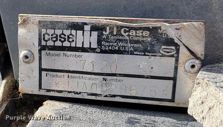 image for item JW9650 1988 Case IH 7120  MFWD tractor