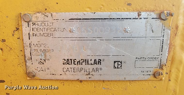 image for item JW9651 1998 Caterpillar 345 BL  excavator