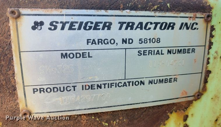 image for item JW9653 1984 Steiger Panther SM-325  4WD tractor