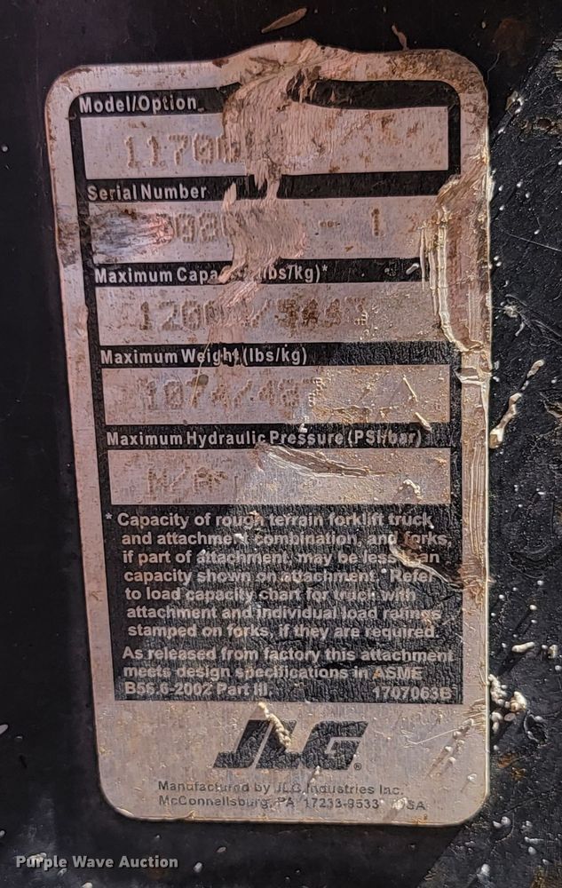 image for item JW9656 2005 JLG G9-43A  telehandler