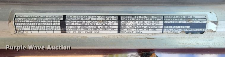 image for item JW9657 1996 Peterbilt 379  semi truck