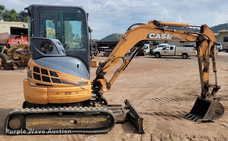 image for item JW9660 2012 Case CX36B ZTS  mini excavator