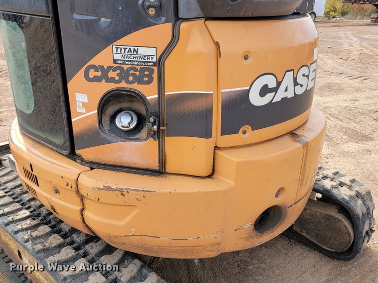 image for item JW9660 2012 Case CX36B ZTS  mini excavator
