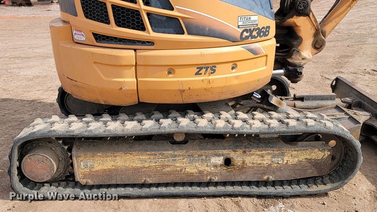 image for item JW9660 2012 Case CX36B ZTS  mini excavator