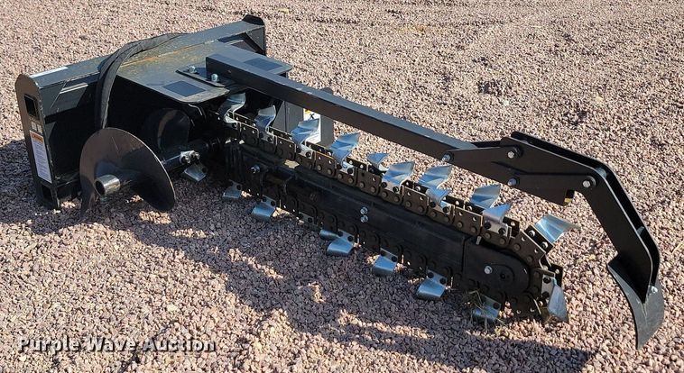 image for item JW9677 2023 Wolverine TCR-12-48H  skid steer trencher