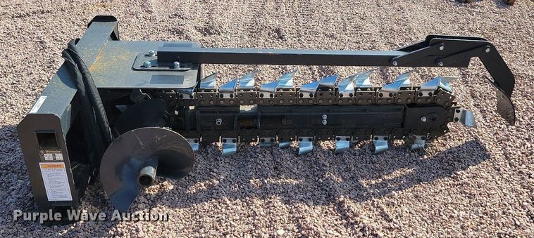 image for item JW9677 2023 Wolverine TCR-12-48H  skid steer trencher