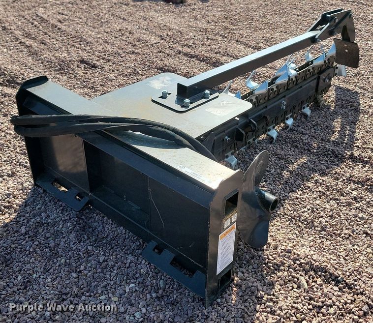 image for item JW9677 2023 Wolverine TCR-12-48H  skid steer trencher