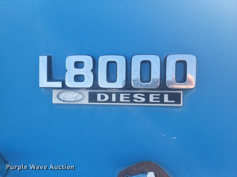 image for item KS9136 1990 Ford L8000  dump truck