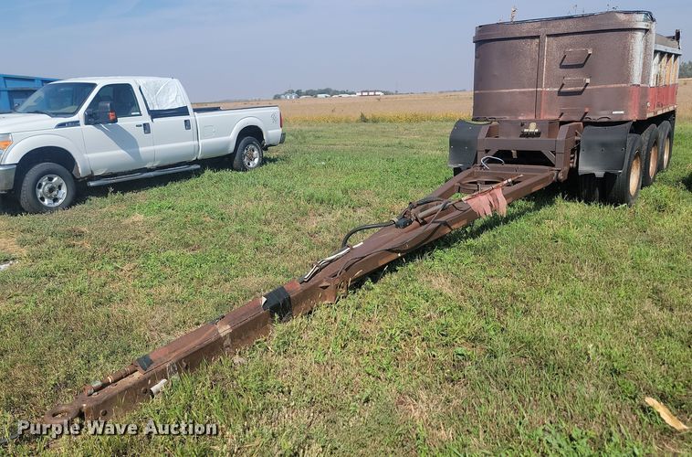 image for item KS9138 1970 Gardener  end dump pup trailer