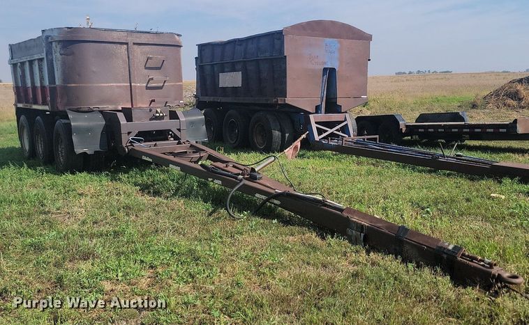 image for item KS9138 1970 Gardener  end dump pup trailer