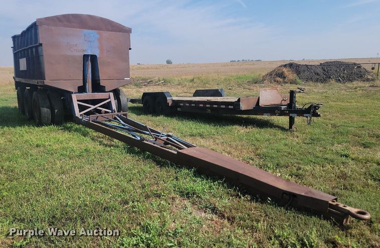 image for item KS9139 1993 Shop built  end dump pup trailer